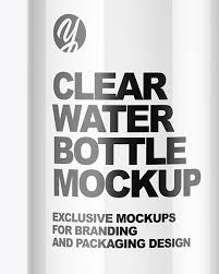 Realistic business card mockup psd. Clear Water Bottle Mockup In Bottle Mockups On Yellow Images Object Mockups
