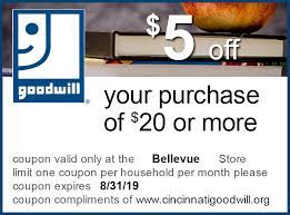 20% off + free shipping on $50+. Aug Sales Coupon 2019 Goodwill Cincinnati