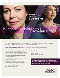 The UPMC Specialty Care Center in Hermitage will host a mammogram screening 