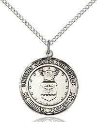 St Michael Air Force Sterling Silver Pendant Sterling Silver Pendants St Michael Pendant Jewelry Quotes