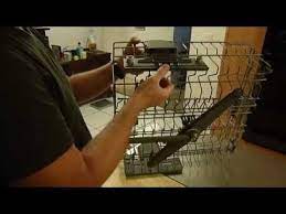 We set the rack high to accommodate large dishes below, but when the upper rack was loaded and overloaded. Kitchenaid Upper Rack Roller Repair Kitchenaid Dishwasher Dishwasher Basket Dish Racks