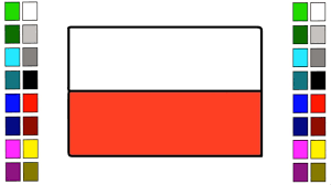 This flag is tinged with two equal horizontal segments of red and white. How To Draw Poland Flag The Flag Of National Polish Flag Coloring For Kids Little Channel Art Youtube