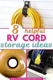 Rv storage ideas for the bathroom. 8 Helpful Rv Power Cord Storage Ideas To Prevent A Tangled Mess Learn Along With Me