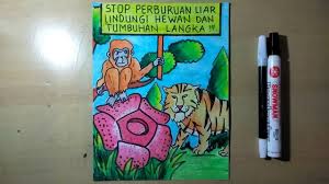 Flora dan fauna dapat disebut sebagai tanaman dan satwa. Cara Membuat Poster Hewan Dan Tumbuhan Langka Youtube