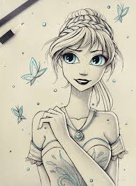 Princess Anna Disney Fan Art Disney Princess Drawings Disney Art