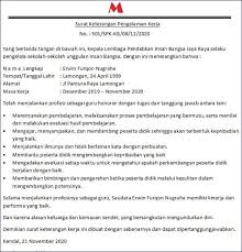 Download contoh surat pengalaman kerja perawat file word di sini. 21 Contoh Surat Pengalaman Kerja Simple Menarik Unik Surat Kerja Tanda