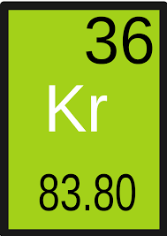 A colorless, odorless, tasteless noble gas, krypton occurs in trace amounts in the atmosphere, is isolated by fractionating. File Krypton Svg Wikimedia Commons
