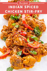 Indian Spiced Chicken Stir Fry Flavor Quotient Recipe Stir Fry Flavours Chicken Spices Indian Food Recipes