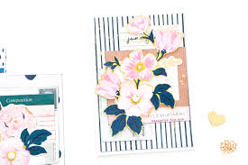 Making cards at home is an art and sending handmade greeting card is becoming a trend in order to show deep love and affection. Pretty Floral Handmade Card Ideas Maggie Holmes Design