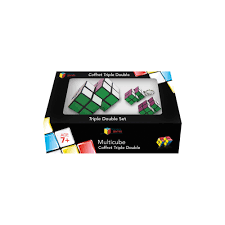 Family Games Inc Multicube 3 Pc Double Cube Set Family Games Puzzle Set Cube Games