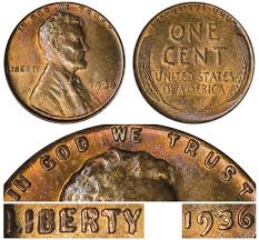 1936 Lincoln Wheat Penny Doubled Die Obverse Coin Value