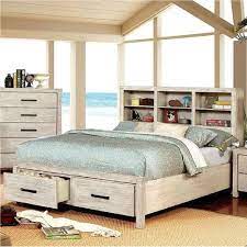 Mathias Solid Wood Storage Platform Bed King Size Bed Furniture Headboard Storage Furniture