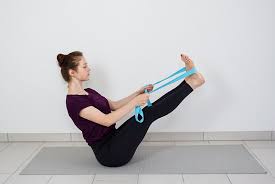 Boat Pose With Yoga Strap Yoga Strap Boat Pose Yoga Yoga
