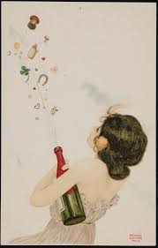 Please feel free to get in touch if you can't find the good luck clipart your looking for. Champagne And Lucky Charms From The Series Girls With Good Luck Charms German 1902 Arti Vintage Verjaardagskaarten Kaart Ideeen Verjaardag Verjaardagskaarten