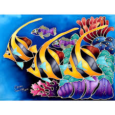 Lukisan batik satu ini menggunakan teknik batik tulis. Zam Batik Cherating Mycraftshoppe Global Reach Local Identity