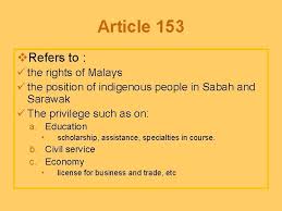Excerpted from constitution of malaysia on wikipedia, the free encyclopedia. Malaysian Studies 3 Constitution Special Provisions Outline National