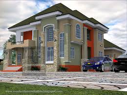 The roof can be flat or shallow pitched, often with great overhangs. Designs Duplex House Nigeria Like Architectural Home Plans Blueprints 19465
