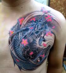 Cá chép gặp nhiều nhất là cá chép nhiều vây. Tattoo Ca Chep Hoa Rong Dep