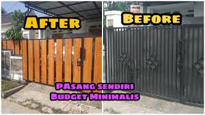 Pagar rumah mewah minimalis memang cenderung lebih mahal karena bahan yang digunakan juga lebih bagus dari pagar sederhana. Pasang Sendiri Inspirasi Pagar Rumah Minimalis Motif Kayu Murah Grc Bagus Elegan Diy Tutorial Youtube