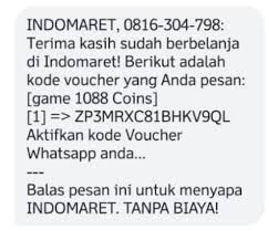 Transaksi voucher game online di tempat kami sangat mudah, cepat, dan efisien. Awas Pembajakan Whatsapp Lewat Voucher Game Mengatasnamakan Indomaret