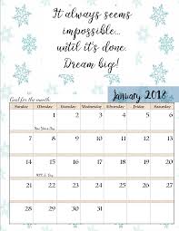 Free Printable 2018 Monthly Motivational Calendars Space For Setting Goals Different Motiv Inspirational Quotes Calendar Calendar Quotes Be An Example Quotes