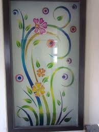 Glass Colour Etching Glass Etching Designs Window Glass Design Glass Painting Designs