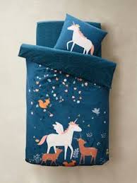 Mädchen bettwäsche aminata kids bettwäsche 135x200 cm blau hellblau, aminata trendige mädchen teenager bettwäsche, kinder. Bettwasche Jetzt Online Kaufen Vertbaudet