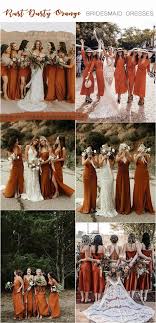 Top 10 Bridesmaid Dresses Trends And Colors For 2020 My Deer Flowers Part 2 Rust Bridesmaid Dress Orange Bridesmaid Dresses Orange Bridesmaid Dress Fall