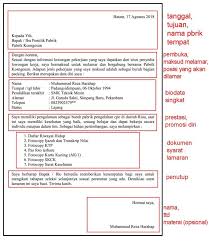 Pin Di Contoh Surat Lamaran