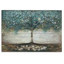 Featuring A High Quality Print Of A Noble Glorious Tree In Full Bloom Printed On Wooden Planks For A Striking E Planked Wall Art Tree Wall Art Scenic Wall Art