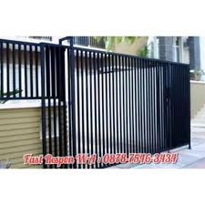 Pagar dorong minimalis pintu lipat minimalis pintu gerbang teralis. Pintu Pagar Besi Minimalis Pintu Pagar Grc Pintu Dorong Puntu Teralis Shopee Indonesia