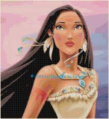 The daughter of virginian native american chief powhatan, she converted to christianity. Disney S Native American Princess Portrait Of Pocahontas X Stitch Pattern Cd Ebay