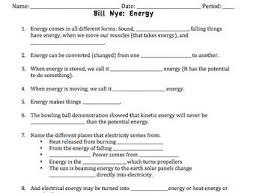 Bill Nye Energy Video Worksheet Bill Nye Persuasive Writing Prompts Persuasive Writing