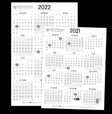 Each month is on one page. State Of Oregon Printing Mailing And Distribution Services Calendars