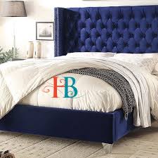 Due to the wooden slat support system, the use of a box spring is. Wingback Bed Frames