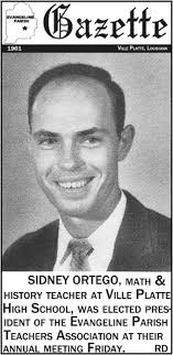 1962-63 • Boy Scout Leaders, Evangeline District L-r: Paul C Tate, Gaynor  Soileau, J Burton Foret, Judge Joe Vidrine, James Soileau, Al Tate, Sr,  R.B. Aucoin, Burke Landreneau, Van Ortego, Aubrey LaHaye,