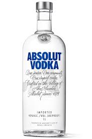 To a wine glass, add ice. Absolut Vodka Blue 1 Liter Vodka Haus