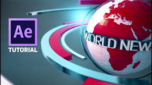 Efek yang diberikan pada teks adalah teks muncul dengan menghantam background sehingga menggetarkan kamera. Adobe After Effects 3d Broadcast News Open Tutorial Element 3d Youtube