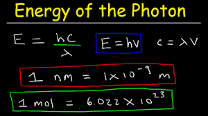 How To Calculate The Energy Of A Photon Given Frequency Wavelength In Nm Chemistry Youtube