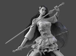 Artstation Girl Wip Wenru Tsai Character Modeling Warrior Woman Fantasy Female Warrior
