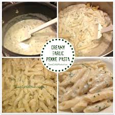 It's indulgent but not ridiculously rich. Creamy Garlic Penne Pasta Easy Sweet Little Bluebird