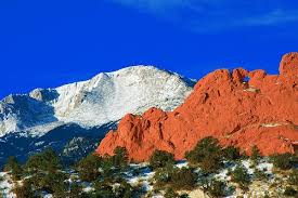 Garden of the gods must be the most naturally fantastical city park in america. Pikes Peak Mountain Kissing Camels Red Rocks In The Foreground Garden Of The Gods Park In Colorado Springs Co Usa America The Beautiful Visit Colorado Colorado Attractions Colorado