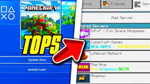 Now this has finally changed. Minecraft Ps4 Bedrock Edition Top 5 Servers Minecraft Ps4 Bedrock Servers Youtube