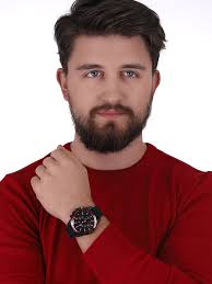 Tommy Hilfiger Mason Black Dial Black Rubber Strap Watch for Men