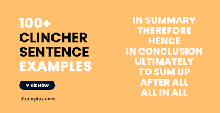 How To Write A Clincher Sentence For Your Thriller Novel