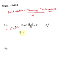 SOLVED: What is the bond order for Li2-