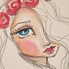 More Epic Pen And Watercolor Joyful Practice Art Face Art Whimsical Art