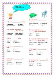Free esl printable grammar worksheets, vocabulary worksheets, flascard worksheets, fairytales worksheets, efl esl printable english grammar worksheets and exercises for kids. Test On Comparative And Superlative Forms Of Adjectives Esl Worksheet By Huzis2009