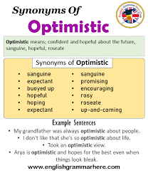 Synonyms Of Optimistic Optimistic Synonyms Words List Meaning And Example Sentences English Grammar Here (of time or events) approaching or next. synonyms of optimistic optimistic