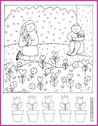Spring is followed by winter and is a season before summer, it's a time of year when everything is awakening, all nature is i have to tell you that coloring spring coloring pages will be very exciting, as i told you before, everything wakes up and in the spring and you can see a lot. Spring Coloring Page And Rhyming Activity